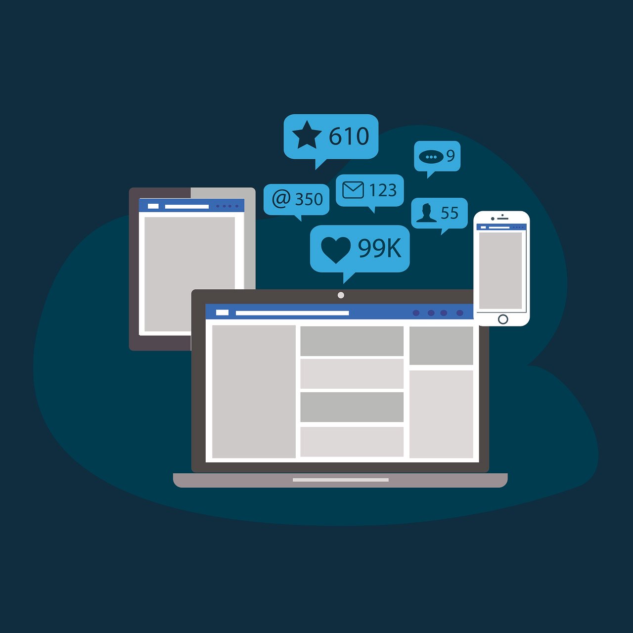 Social campaign concept board